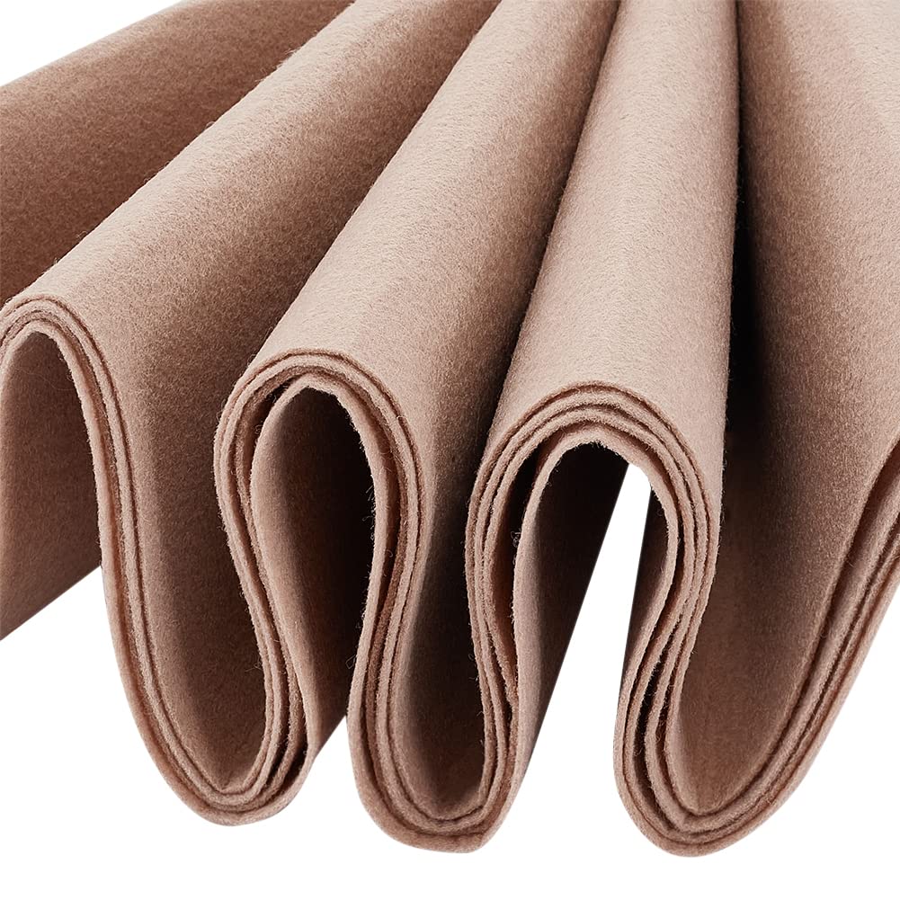 BENECREAT 40cmx3m Khaki Felt Fabric - Image 3