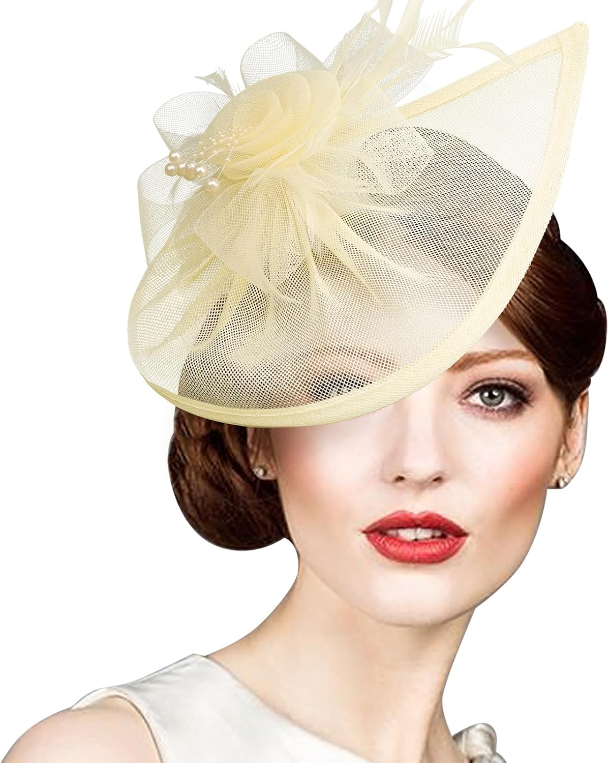 Women Fascinators Hats Flower Fascinators with Headband and Clip Tea Party Headwear for Women and Girls - Image 7