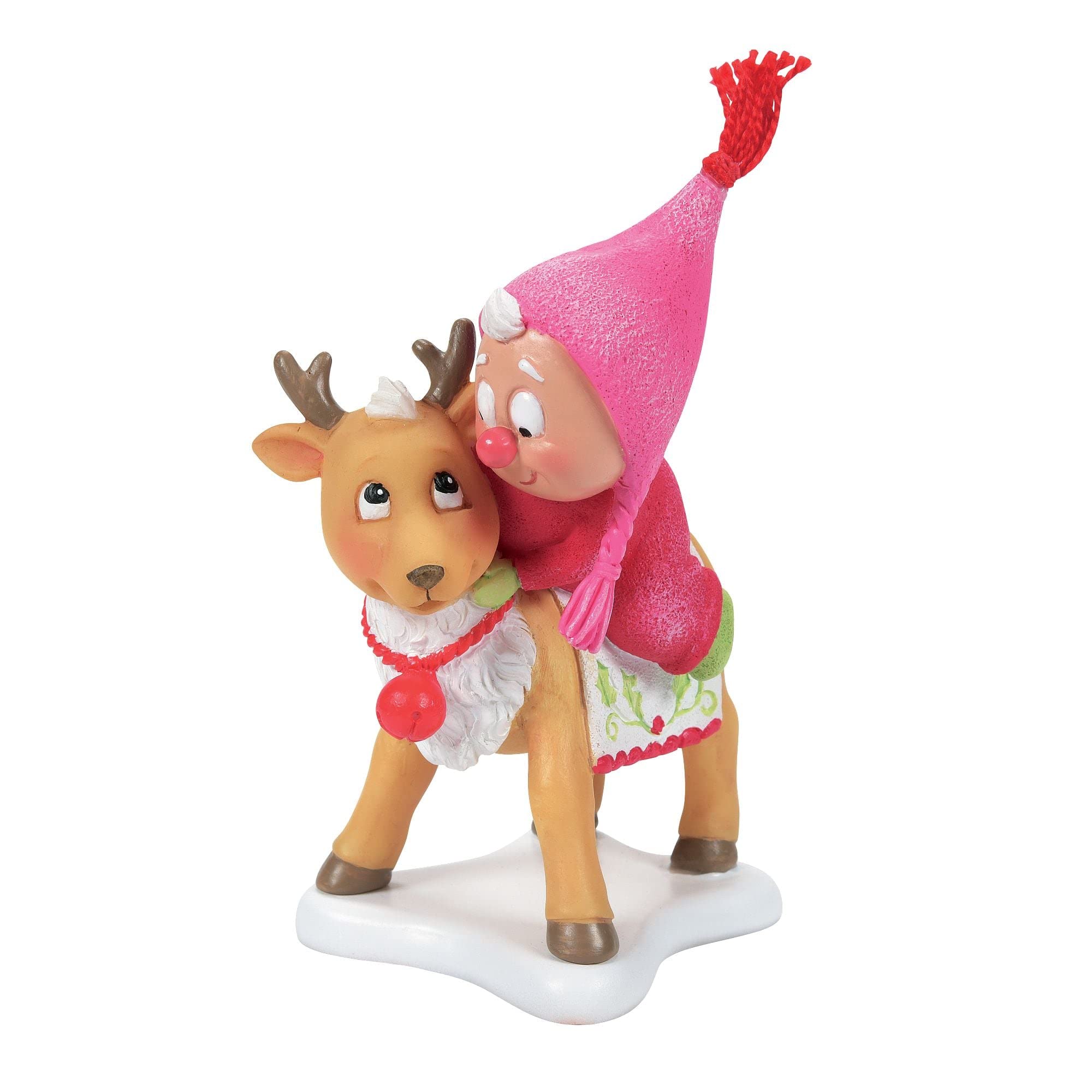 Figurine Department 56 en résine de pierre peinte à la main 13 cm