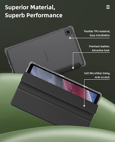 Miniatura 4 de MoKo Funda para Samsung Galaxy Tab A7 Lite 8.7" 2021 (SM-T225T220T227), Funda inteligente delgada y ligera con soporte triple con TPU suave