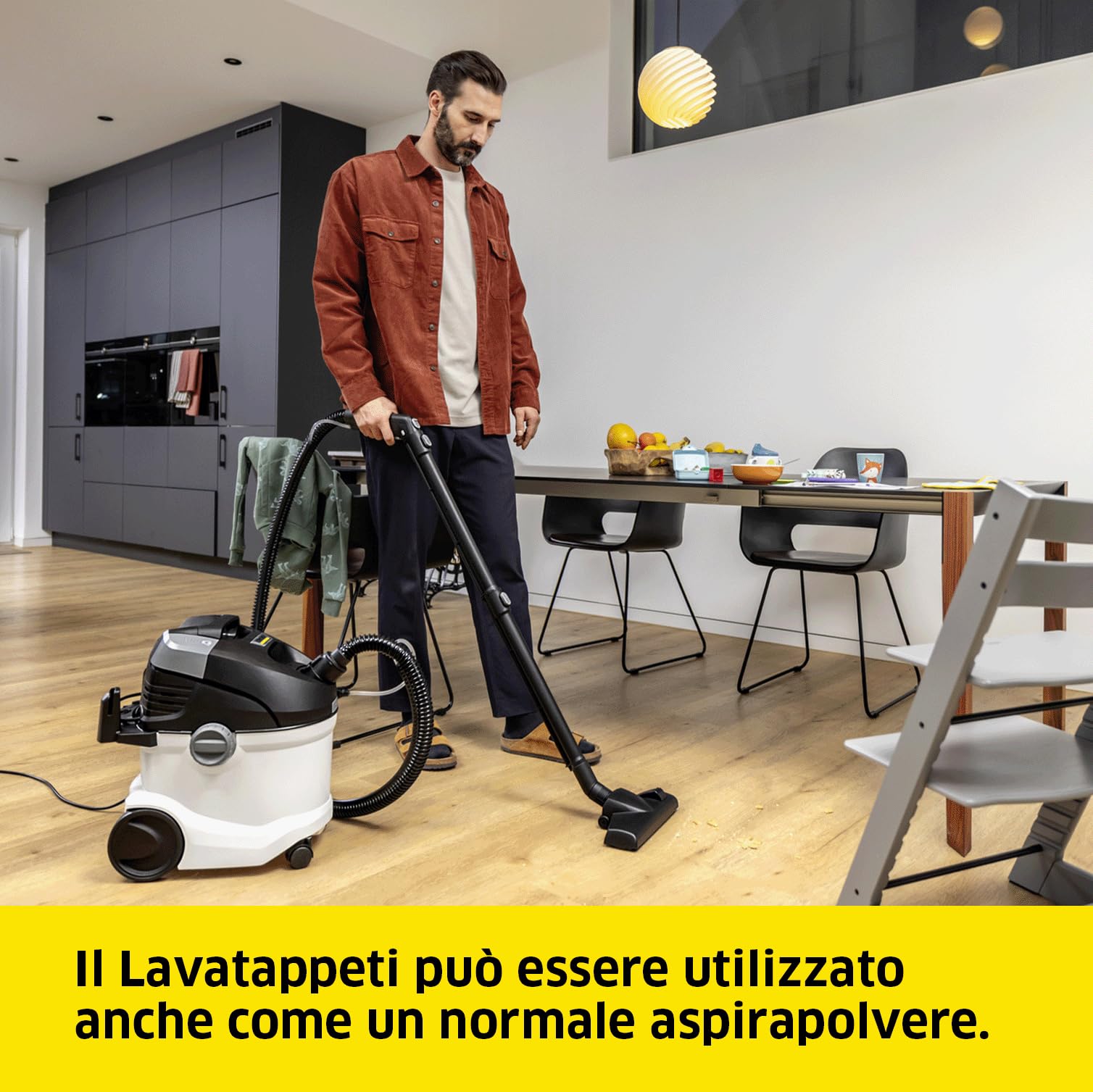 KÄRCHER Lavatappeti Smacchiatore SE 6 Signature Line, tubo a spruzzo 2 in 1, serbatoio acqua pulita e acqua sporca: 4 l, bocchetta per il lavaggio della tappezzeria, per pavimenti, poltrone e tessuti