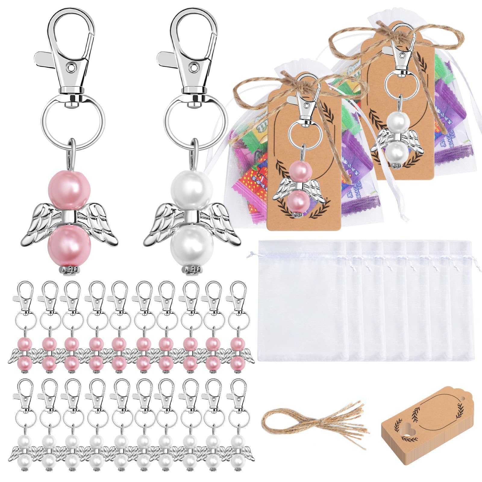 Porte-clés ailes robuste et élégant avec anneaux renforcés pour clés