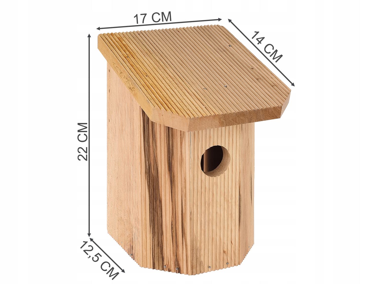 MAZUR 4X Nistkasten zum Aufhängen | Vogelhaus | Bausatz | handgemacht in Europa | für Meisen, Kleinvöge & Wildvögel | Wetterfest aus Erlenholz | Nisthaus | Hand Made | Garten und Balkon