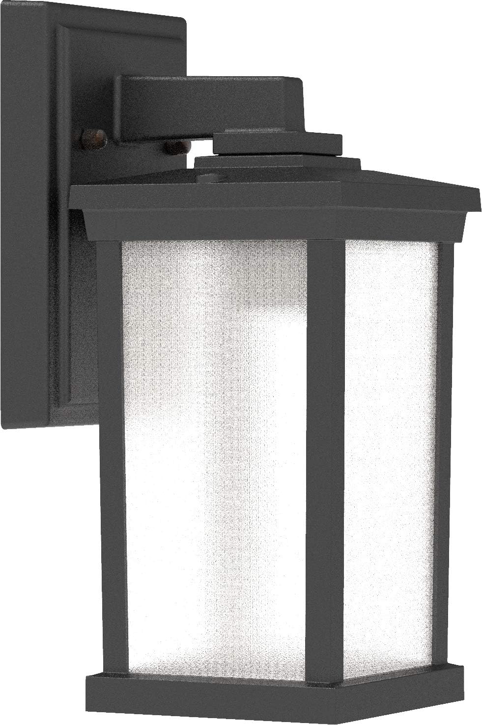 Craftmade ZA2404-TB Resilience 1 Light Outdoor Wall Lantern | 11 Inch Height | Requires E26 Medium Base Bulb 60 Watt Max | Textured Black Finish with Frosted Lens | Wet Rated Exterior Wall Light