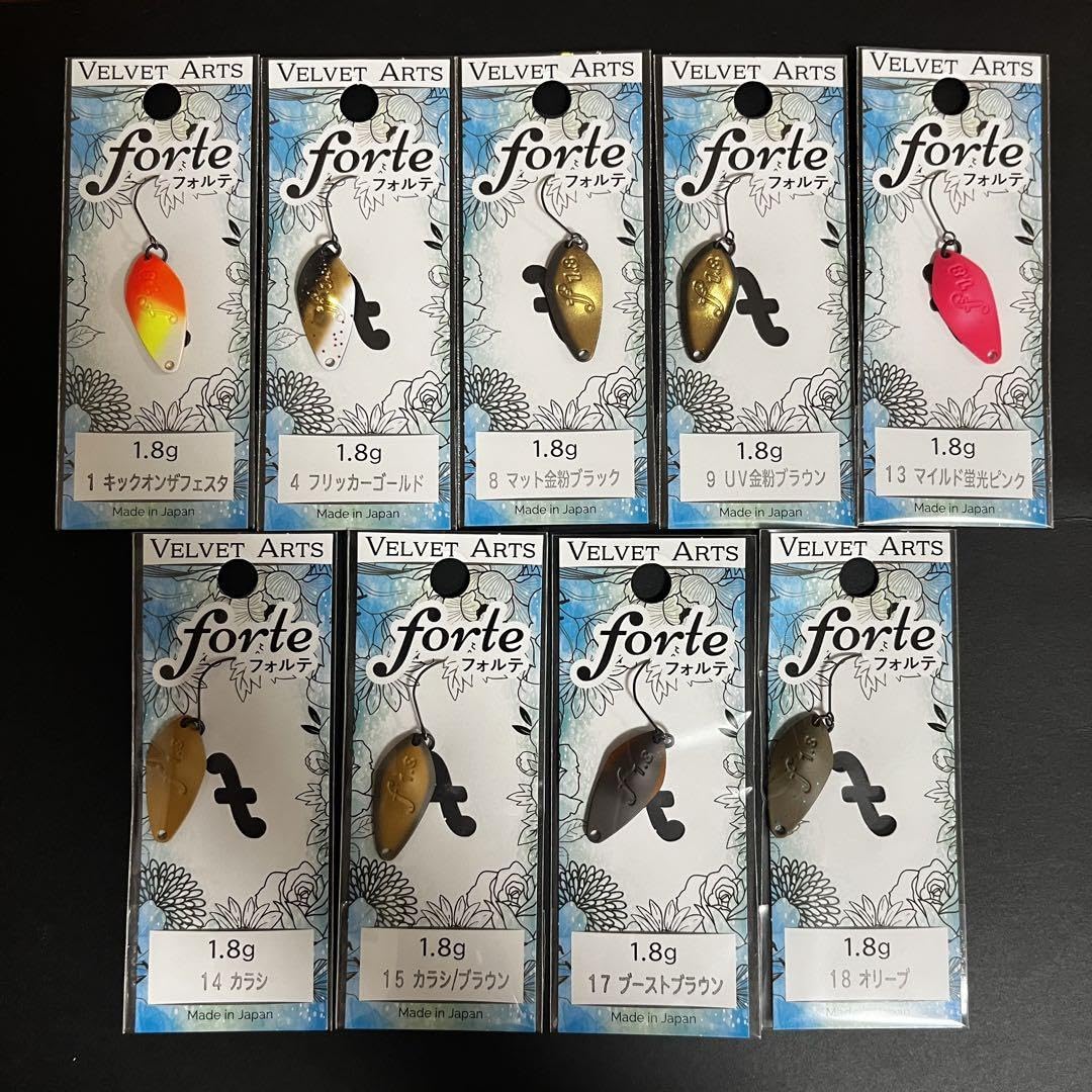 ベルベットアーツ フォルテ 1.8g 18色セット ルアー用品
