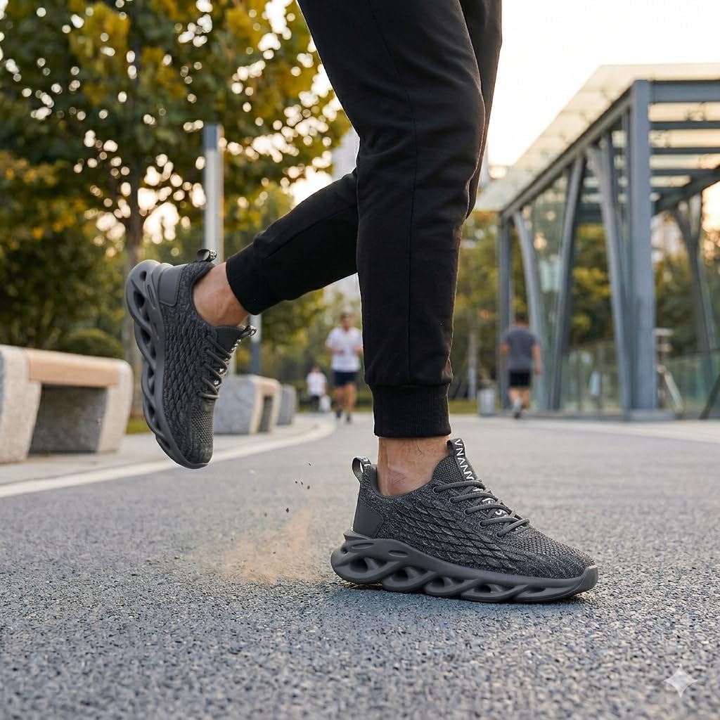 Mens Walking Shoes Tennis Casual Fashion Running Sneakers | Ultra Lightweight Breathable Sneakers for Gym, Tennis, and Casual Daily Wear