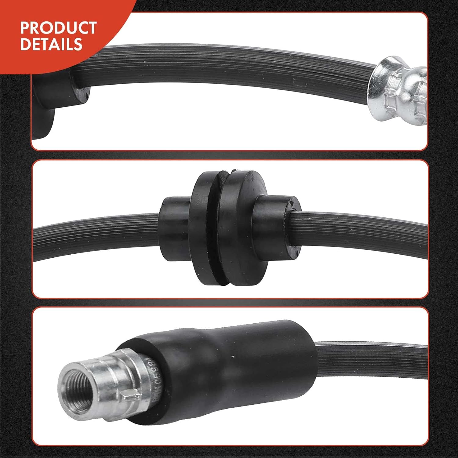 A-Premium Front Passenger Brake Hydraulic Hose Compatible with Select Chevy and Buick Models - Cruze 2013-2016, Cruze Limited 2016, Orlando 2013-2014, Volt 2012-2015, Verano 12-17 - Replace# 13399771