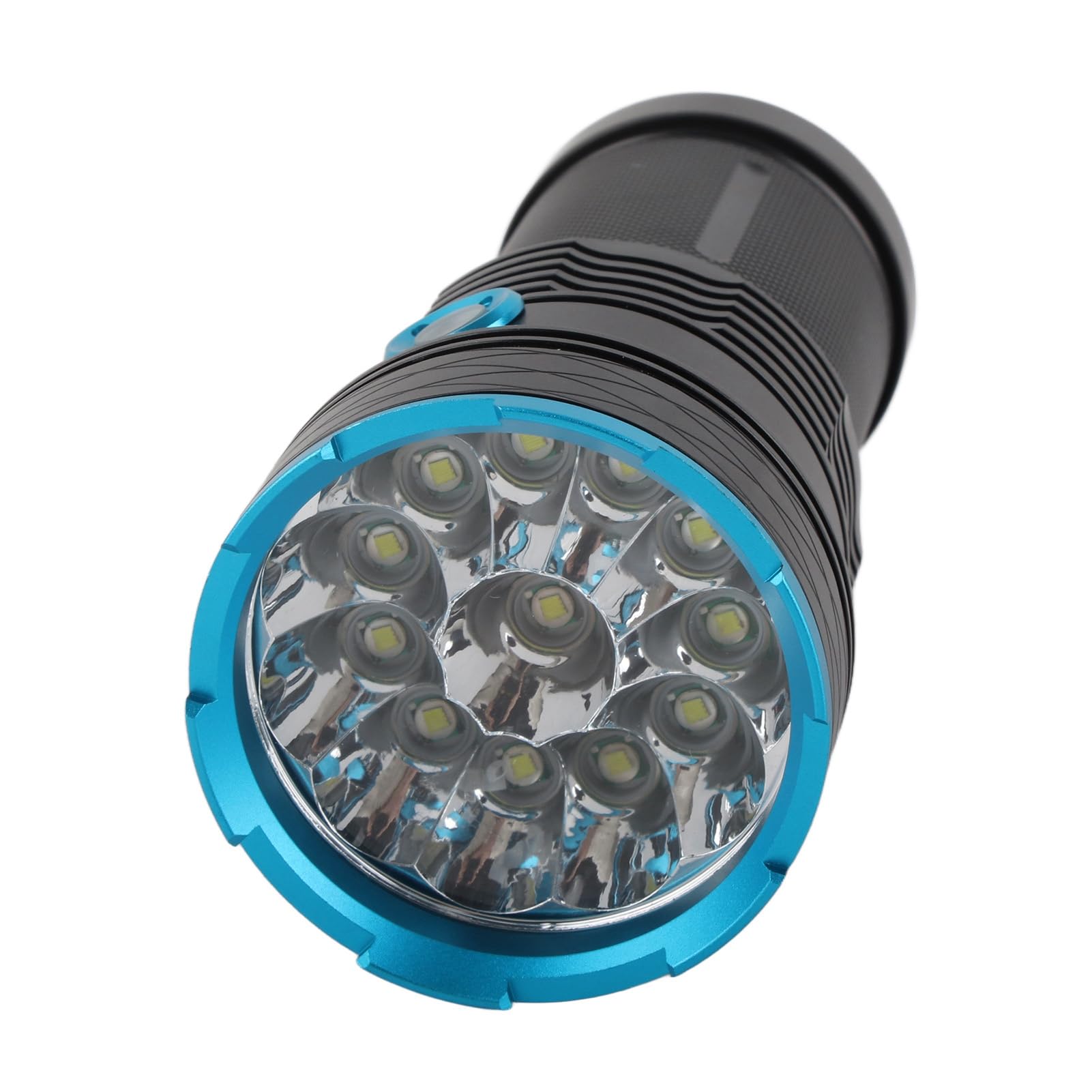 Latarka LED super jasna dalekiego zasięgu zewnętrzna wodoodporna lampa błyskowa 8000 lm do podróży przygodowych