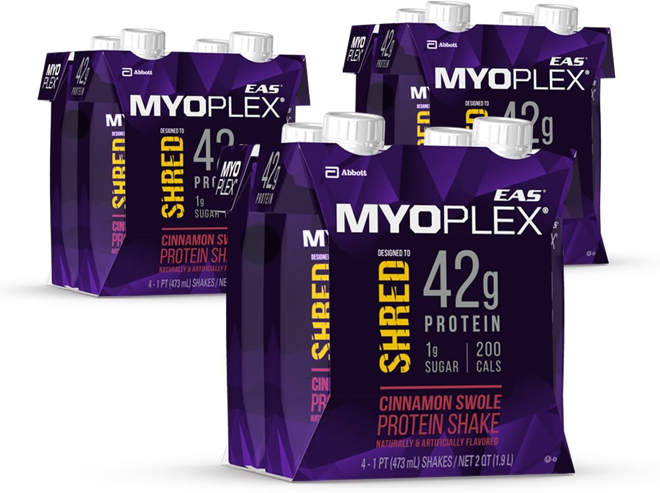 Protein Shake, 42 Grams of Protein, Cinnamon Swole, 16 ounces, 12 count