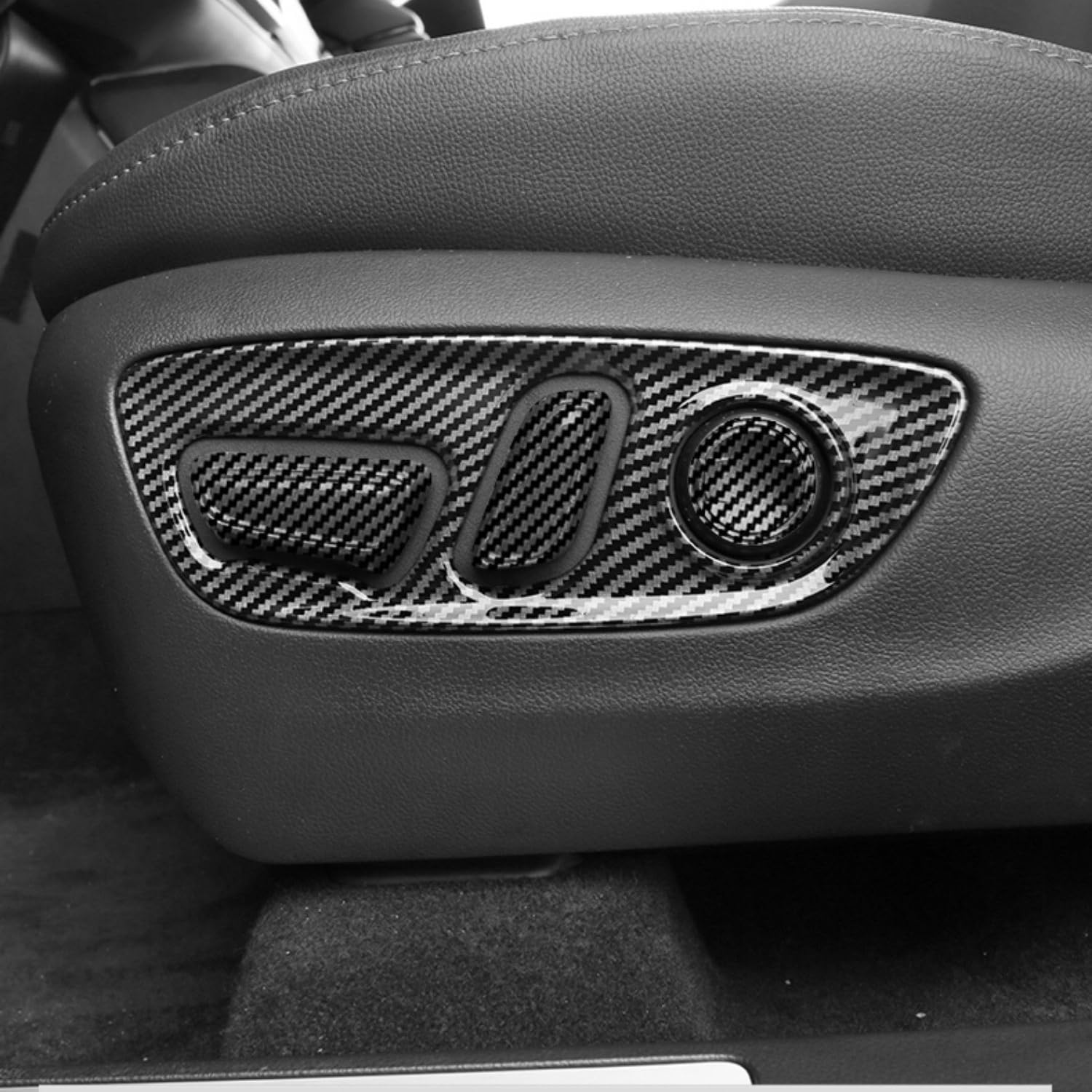 HIGH FLYING for Toyota RAV4 2019-2025, Grand Highlander 2024 2025 Car Inner Accessories Decorative Overlays Cover Trims ABS 7pcs (Seat Switch Button)