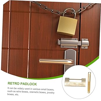 Amazon | Angoily 1 セット ボックス 中国のレトロなロック 鍵