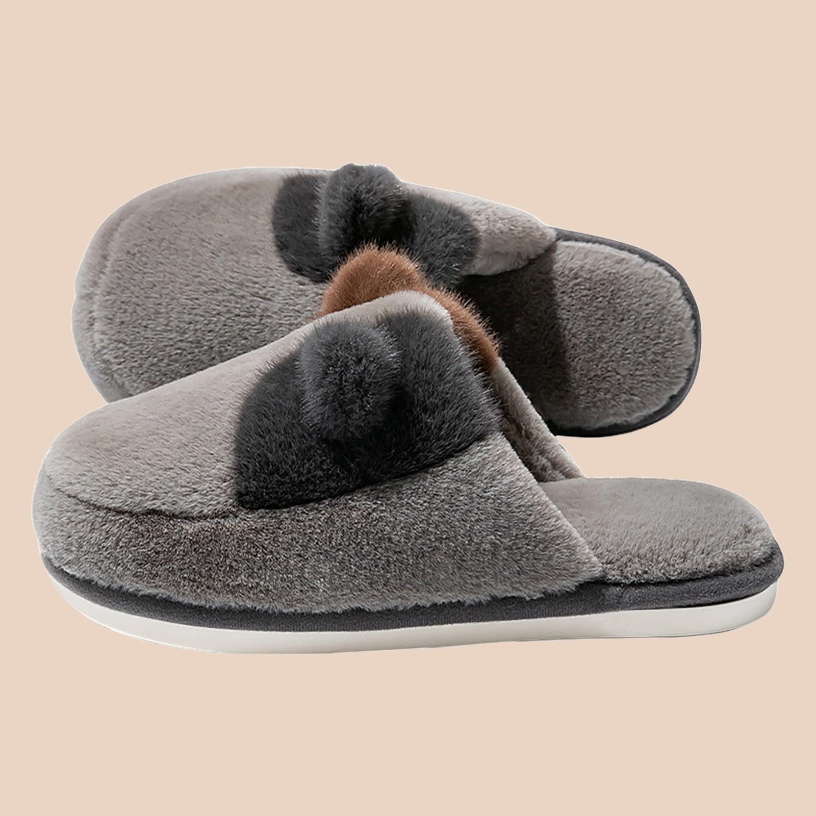 Pantuflas para mujer, suaves y cómodas, de invierno, de felpa, cálidas, 36