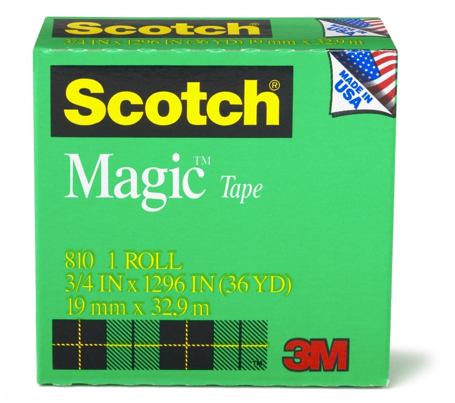 Scotch Clear Magic Tape, 3/4 X 1296 Inches, Boxed - 2 Rolls