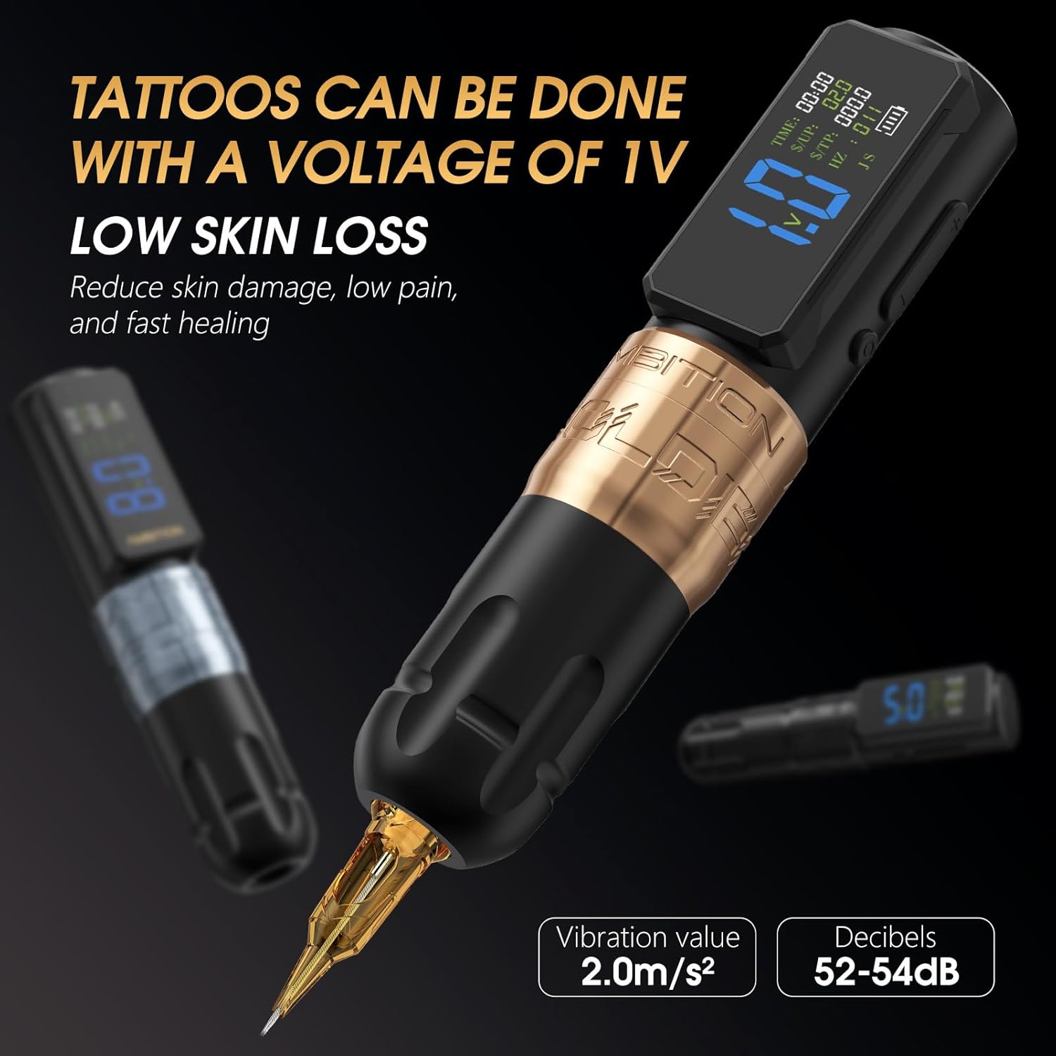 Ambition Soldier 270 S operating at low voltage for low skin loss
