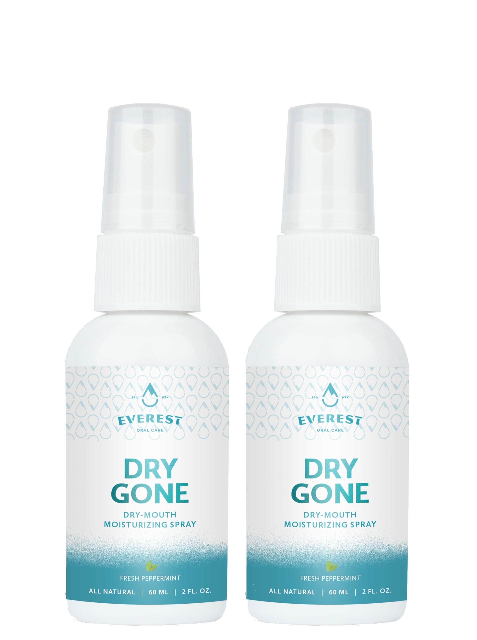 Natural Dry Mouth Moisturizing Spray | Dry Gone Throat Moisturizer | Relief from Cotton Mouth with Herbal Extracts (2 Fl Oz (Pack of 2))