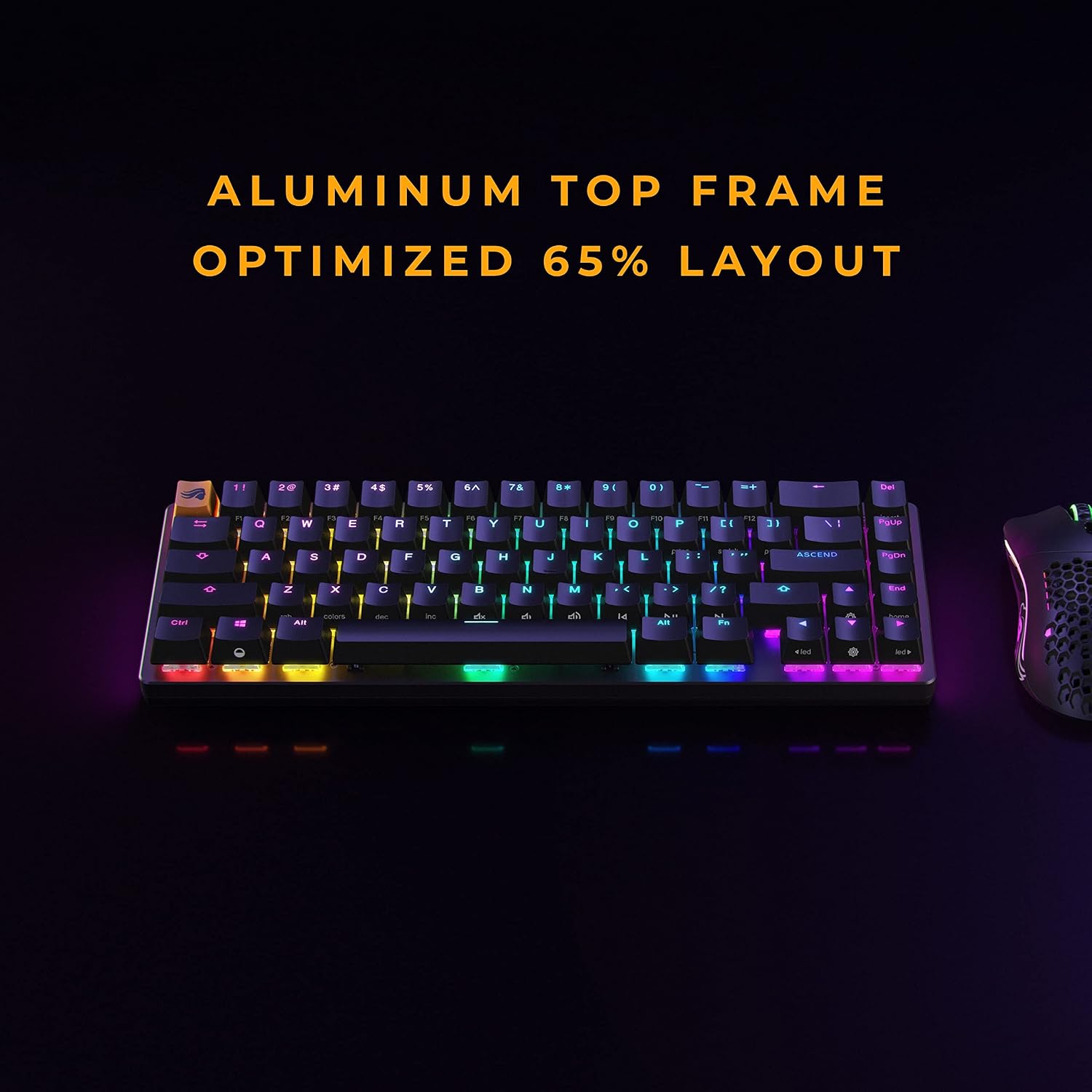 GLORIOUS Prebuilt Keyboard (Black - Compact TKL Hybrid)