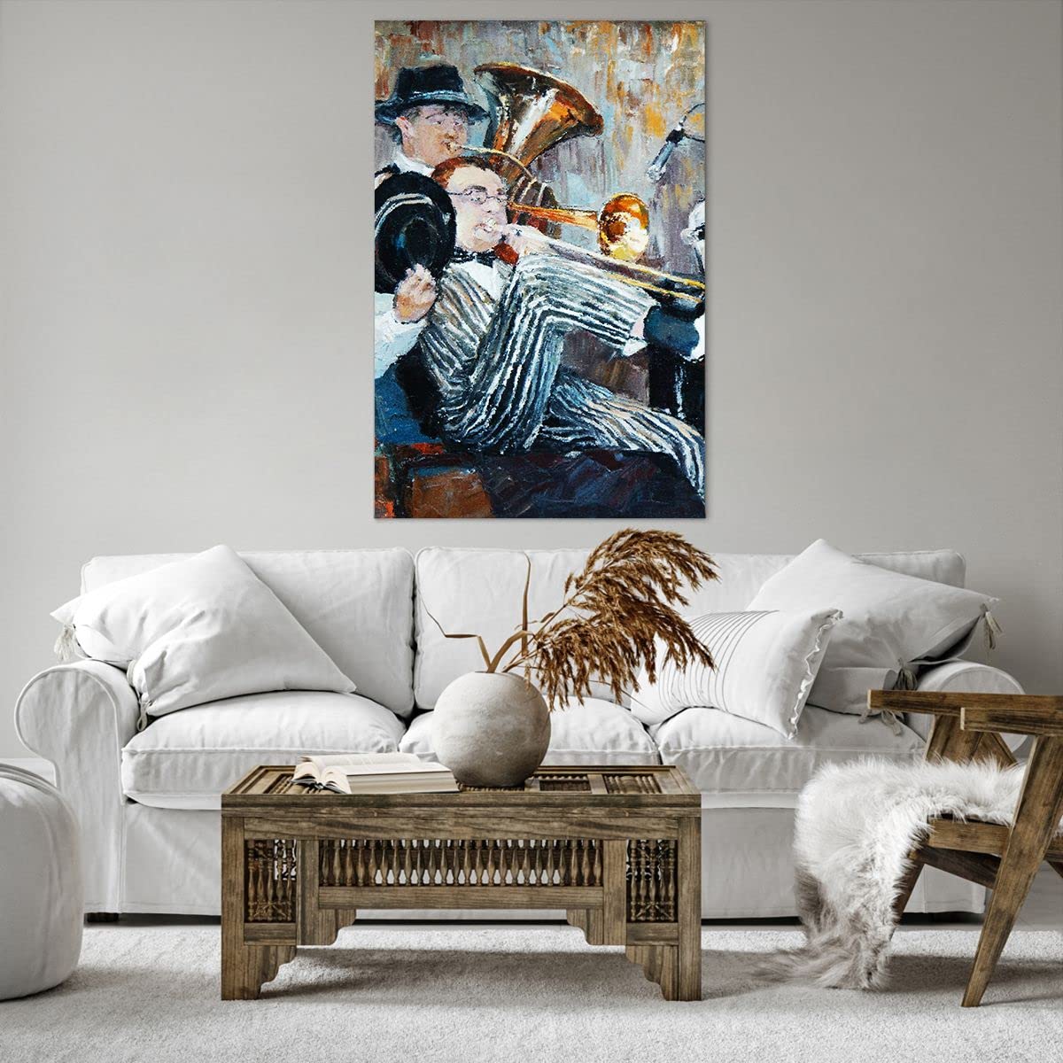 Cuadro Decorativo Sobre Vidrio 70x70 Cm - Impresión Moderna De Viña, Listo Para Colgar, Brillo Y Efecto 3D