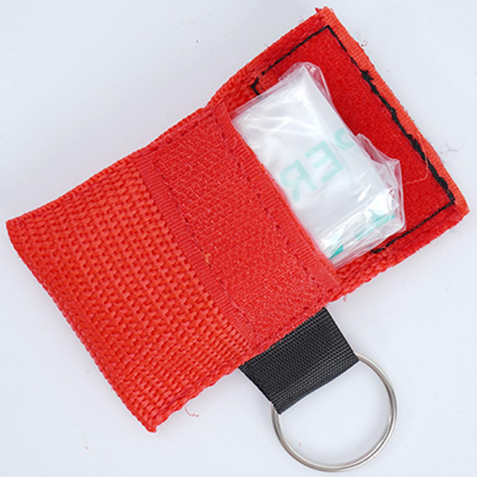 Maschera Respiratoria con Portachiavi, Pocket Mask Primo Soccorso, Maschera CPR, 5 Pezzi CPR Face Shield, con Barriera Respiratoria Unidirezionale per Pronto Soccorso o Addestramento, 5 x 5cm