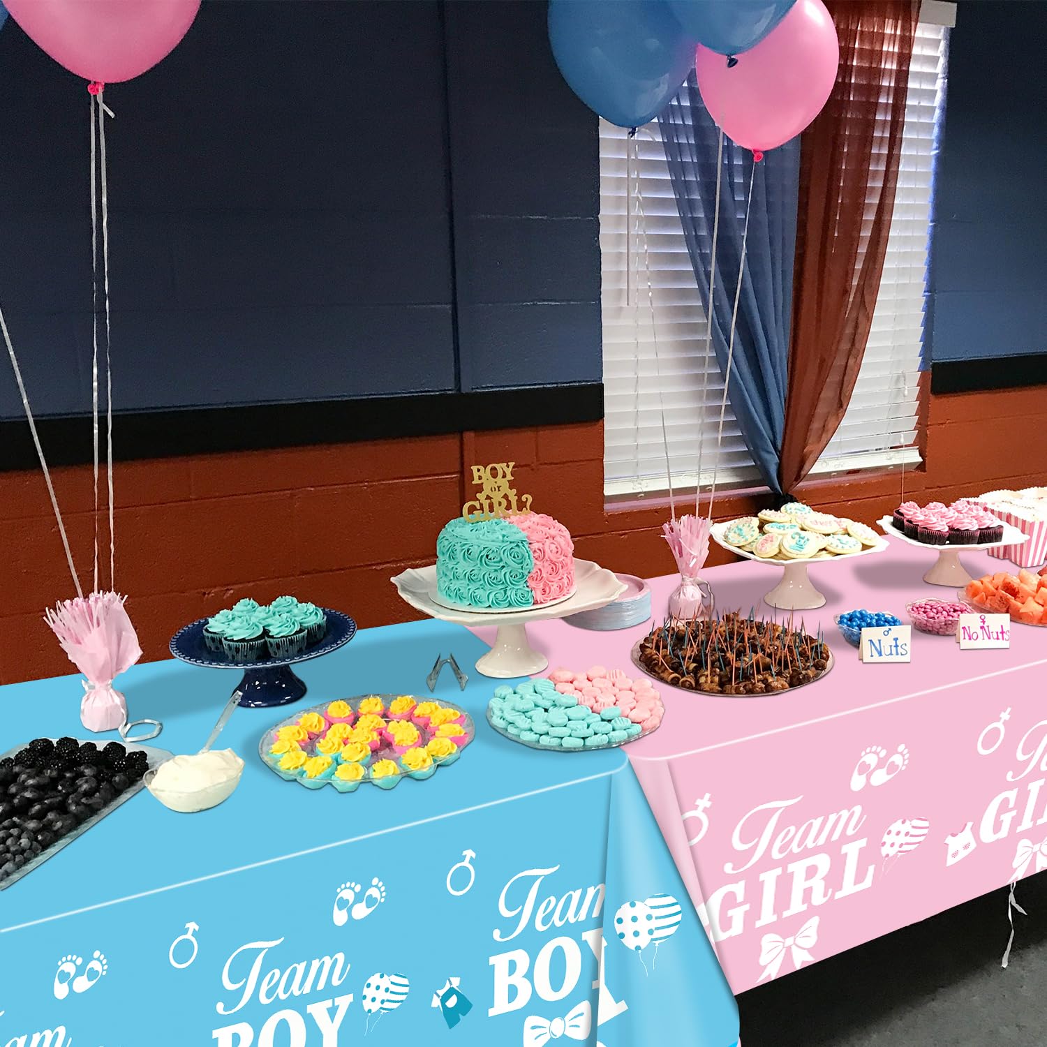 4Pcs Gender Reveal Tablecloths - Image 3