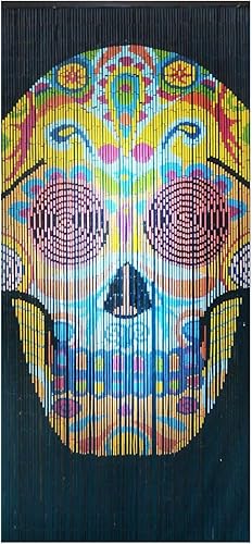 Miniatura 7 de Beaded String Cortina de cuentas de madera, 90 hebras, cuentas de puerta bohemias, cortina bohemia para puerta, 35.5 pulgadas de ancho x 80 pulgadas