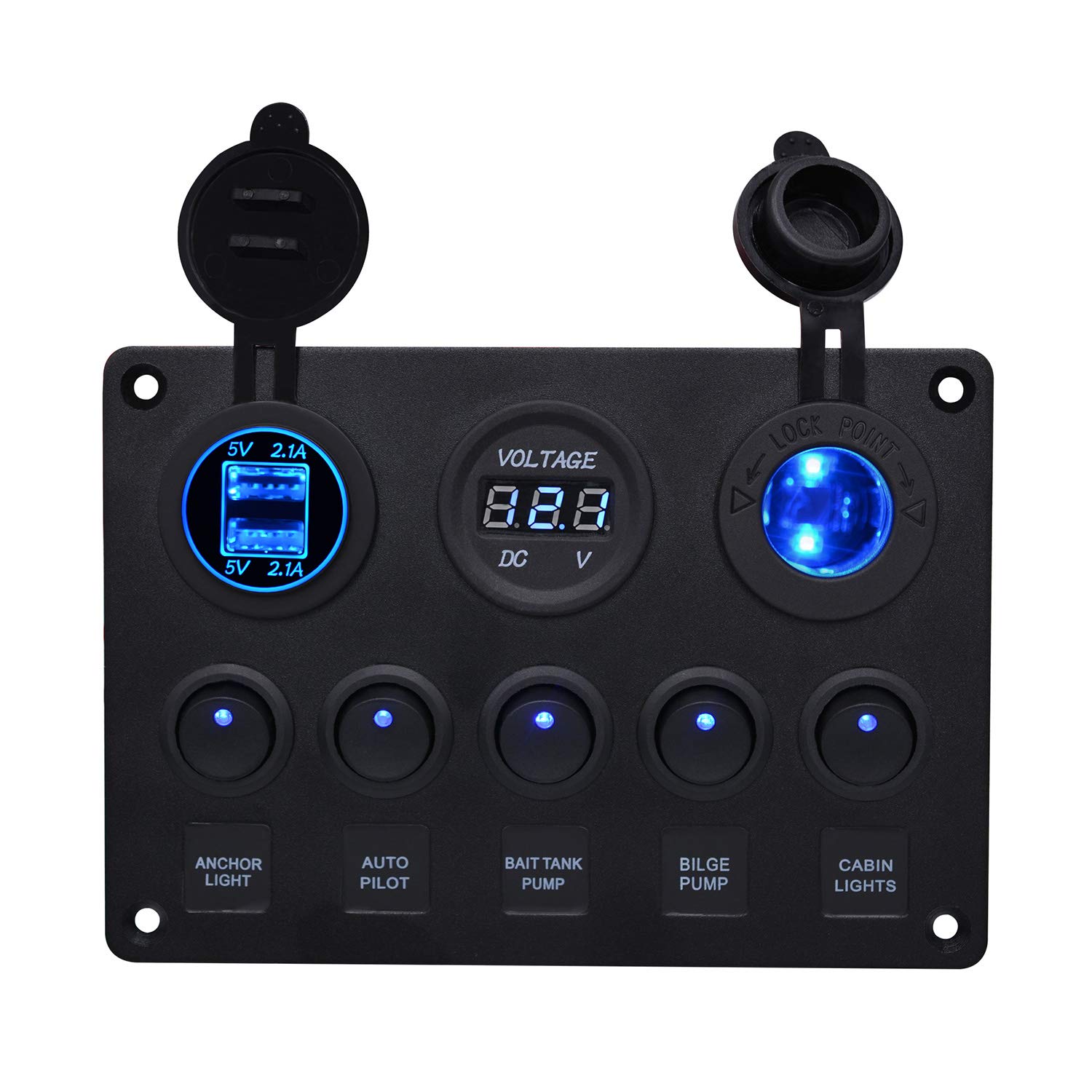 10 Interruttori Basculanti ON/OFF Gearmonster, 12V 24V DC E 230V AC, Per Auto Barca E Casa - Foto 3