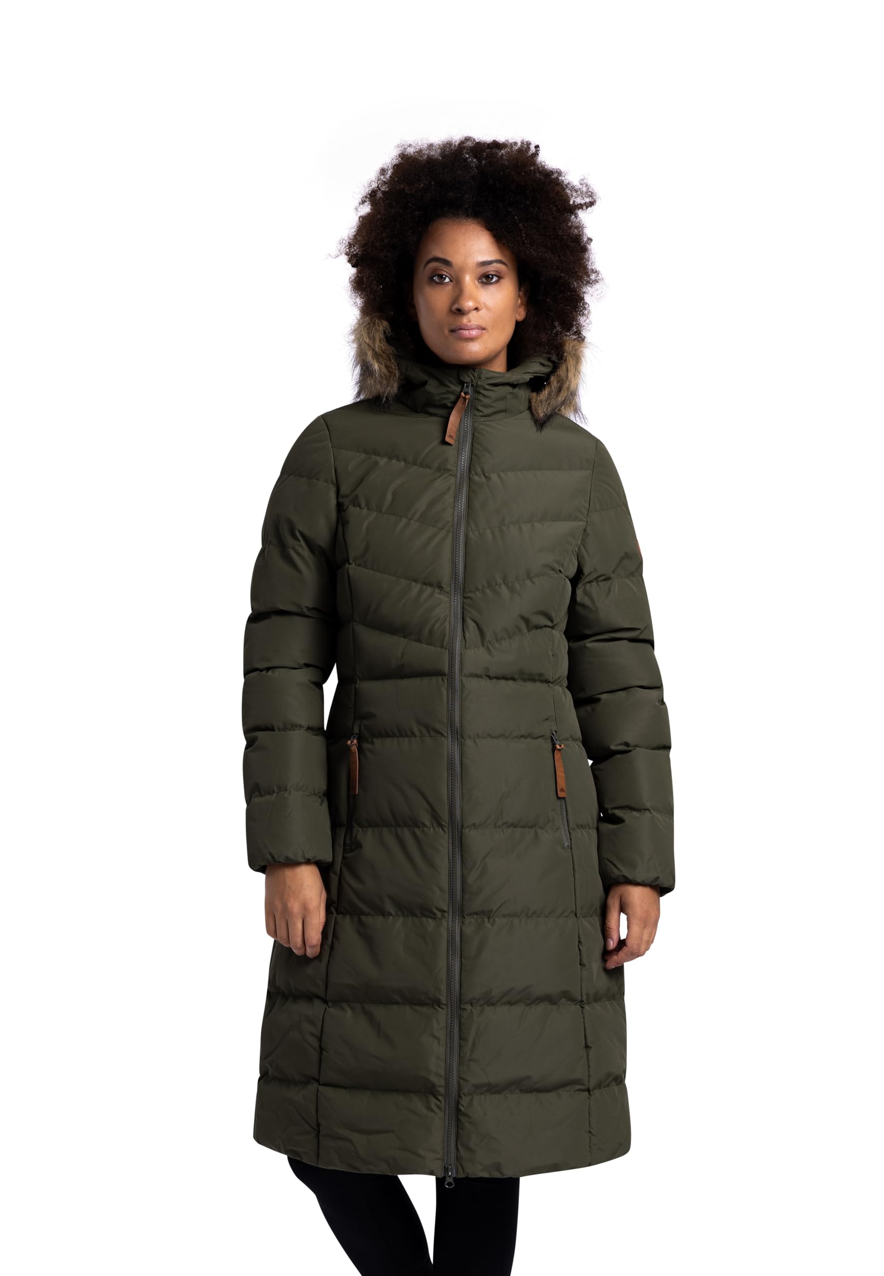 Trespass Women's Dark Vine Ii Audrey Ii Padded Longer Length Jacket Coat – Dark Vine – 2XL - 18