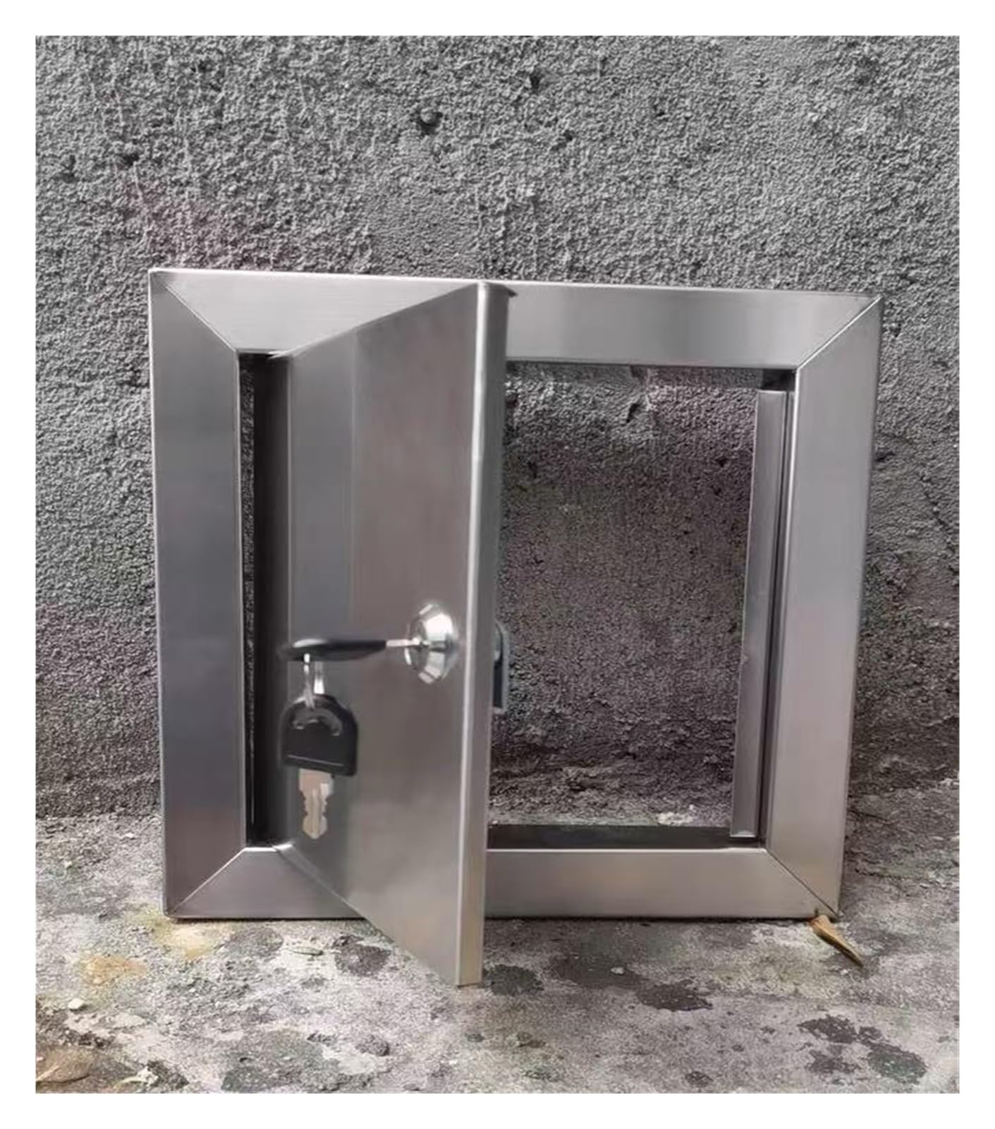 Panel de Acceso de Acero Inoxidable 12x12 16x16 10x10 14x14 8x8 6x6 5x5, Puerta de Acceso Oculta Personalizable para Paneles de Yeso/Techo, Cubierta de Agujero de Pared con Cerradura y Llave