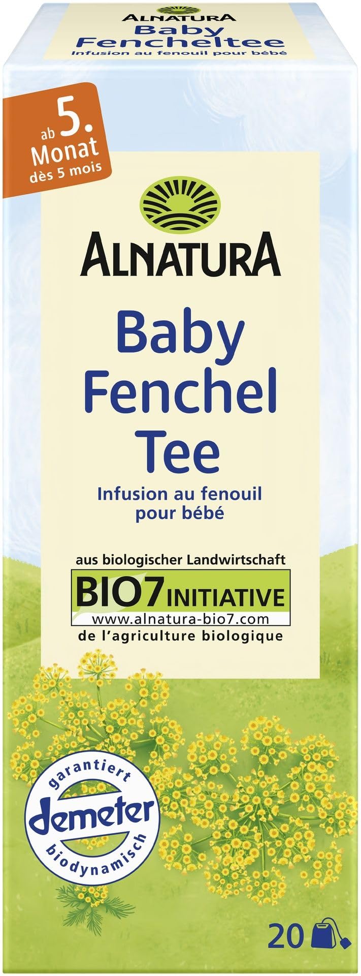 Alnatura Bio Baby-Fencheltee, 20 Beutel, 35 g