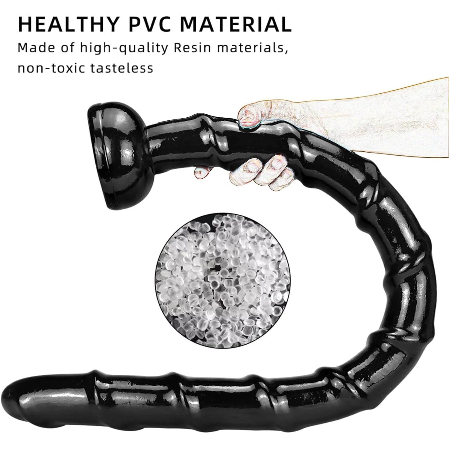 Dildo Anale XXL Super Lungo 85 Cm Fallo Realistico Con Base A Ventosa Per Principianti Anali, Plug Anale In Silicone Butt Plug Ano Vaginale Masturbazione Grande Giocattolo Anale, Nero
