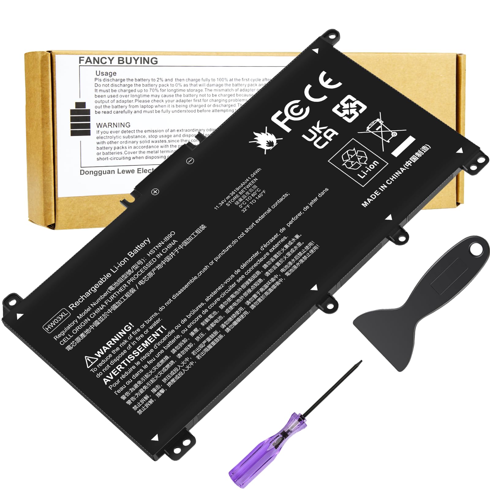 HW03XL L97300-005 Laptop Battery for HP Pavilion 15-EG 15-EH 17-CN 17-CP 15-eg0073cl 15-eg0070wm 15-eh0050wm 17-cn0xxx 17-cn0023dx 17-cn0053cl L96887-421 L96887-AC1 HWO3XL HW03041XL L96887-1D1 41.04Wh