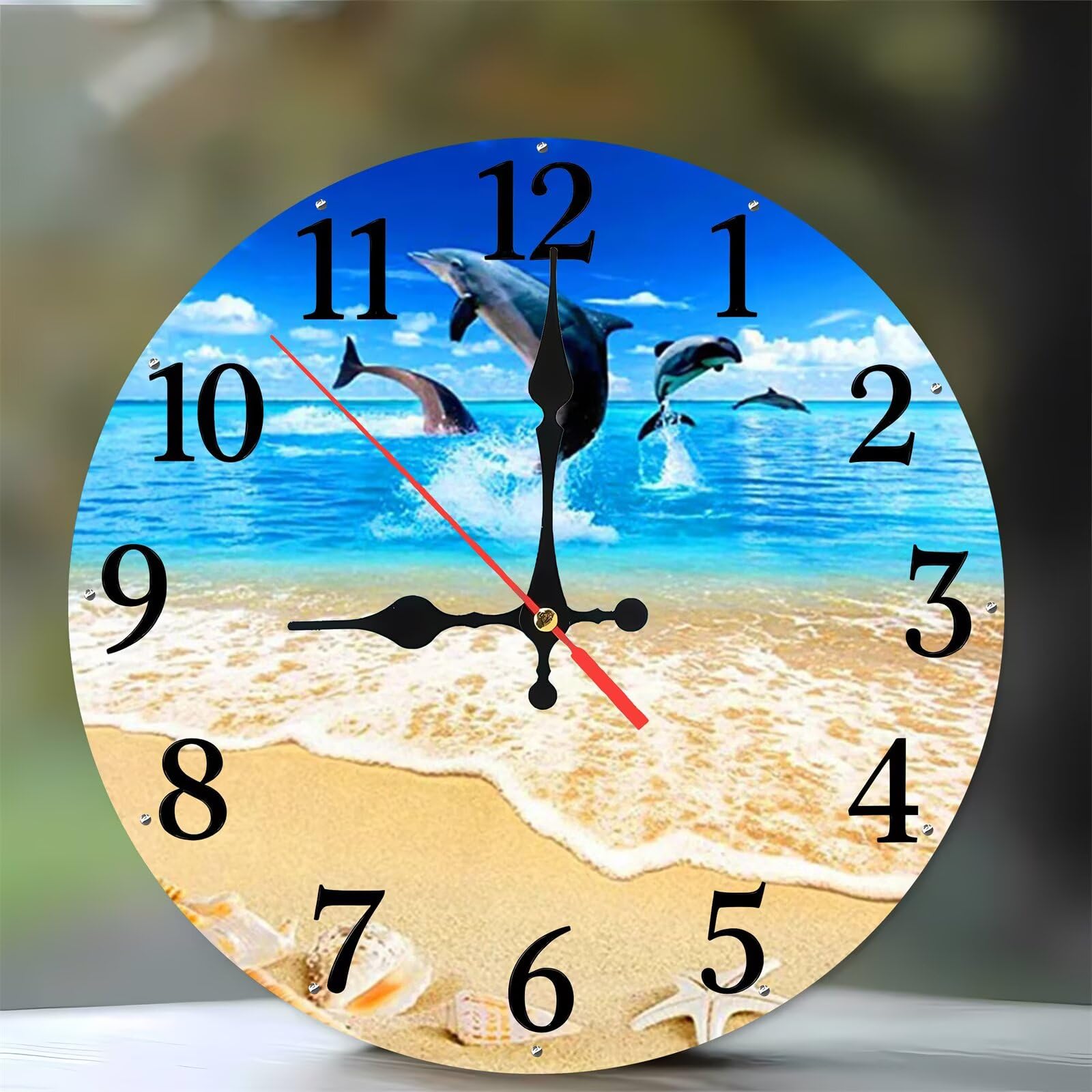 Horloge murale de 35 cm sans tic-tac pour retrouver le sommeil