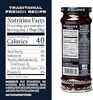 Vista 4 de St. Dalfour Four Fruits Fruit Spread - 10oz - 100% de fruta, sin ingredientes artificiales, sin OMG, sin azúcares de caña, totalmente natural, hecho