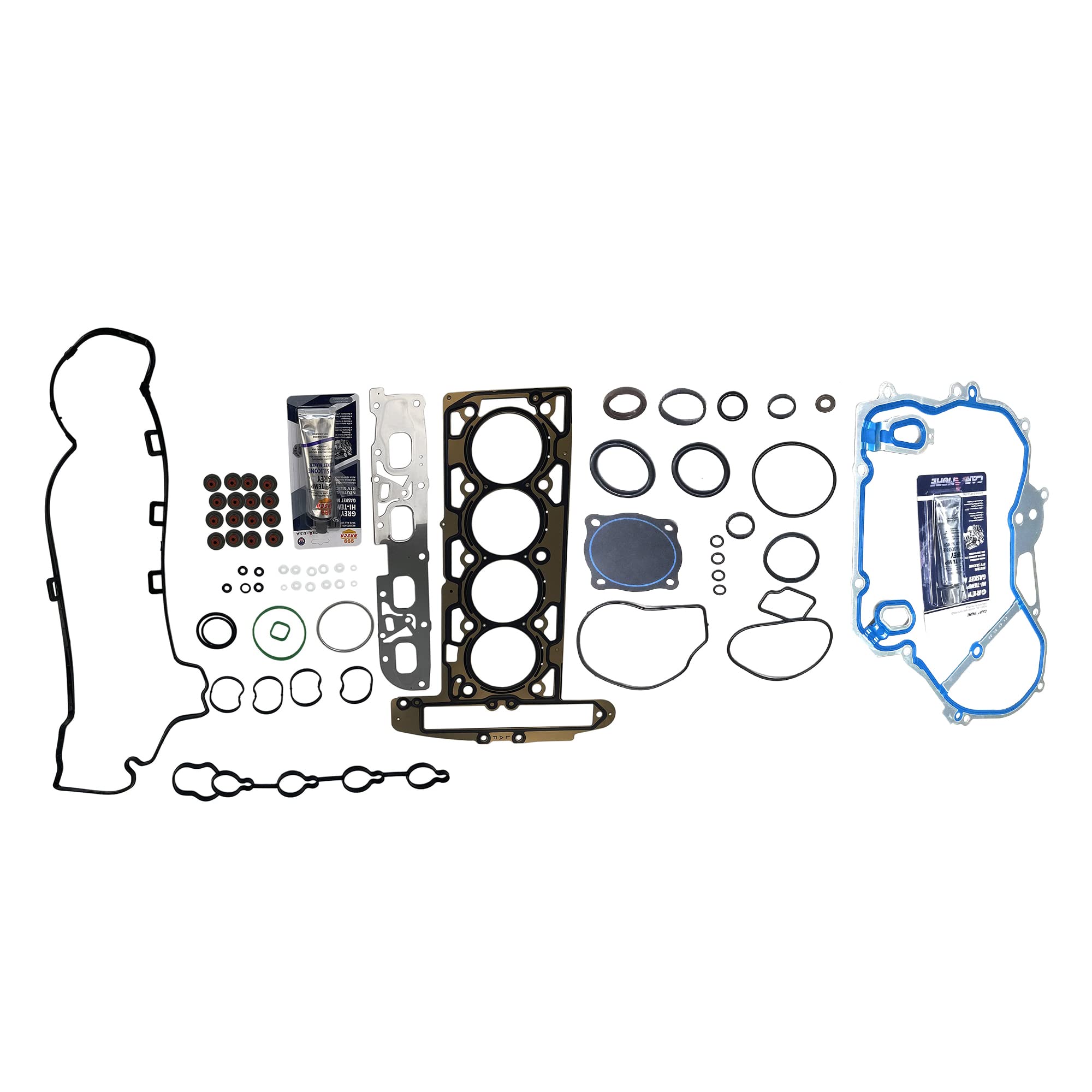 Partsflow Full Gasket Set For 2010-2013 Buick Lacrosse For 2011-2013 Buick Regal For 2012-2013 Chevrolet Captiva Sport For 2013 Chevrolet Malibu For 2010-2013 GMC Terrain 2.4L T598316