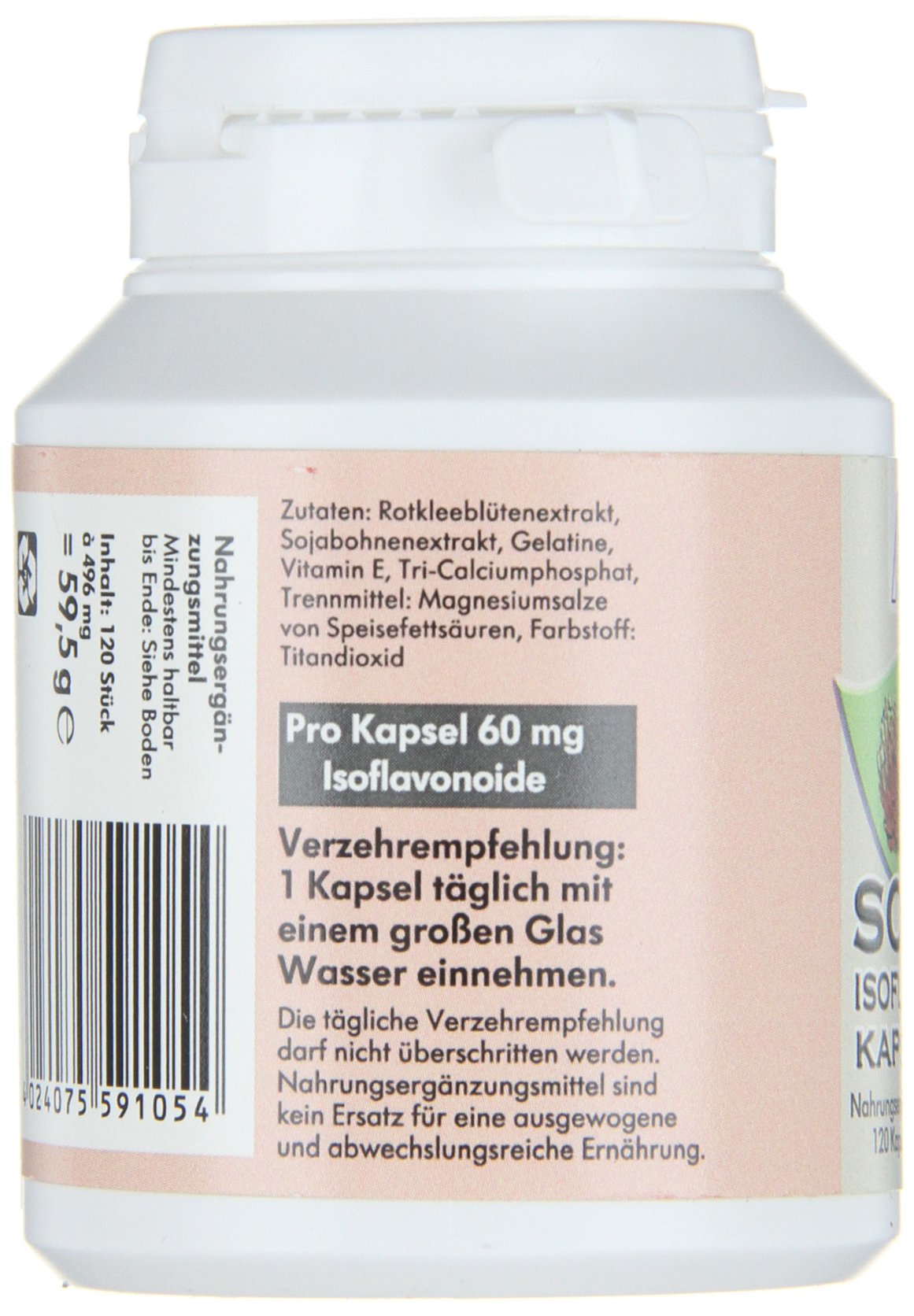 Avitale Soja Isoflavon Kapseln 60 mg + E, 120 Stück, 2er Pack (1 x 59,5 g)