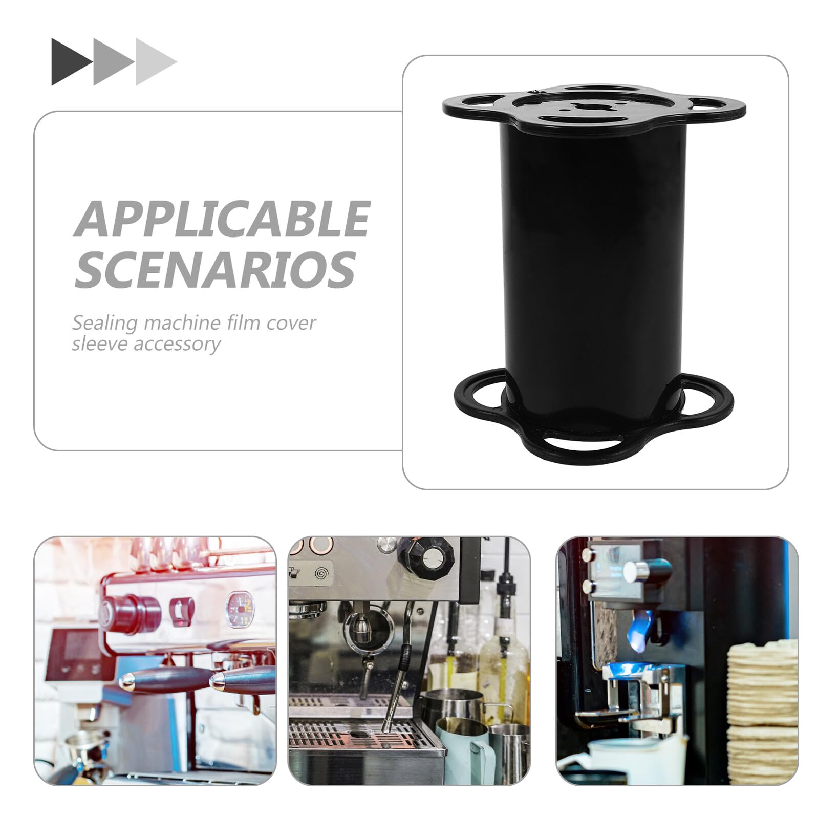Rodillo de Recogida de Película para Selladora Automática de Vasos de Té Leche, Accesorio de Repuesto de Plástico Pp Negro 16mm para Sellado Rápido y Compatible Máquinas de