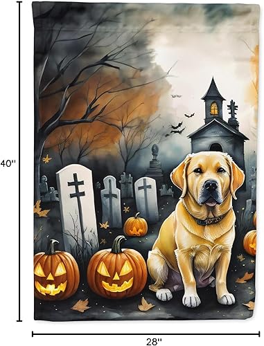 Miniatura 186 de Caroline's Treasures DAC2011GF - Bandera decorativa para jardín de Halloween con diseño de beagle para jardín, jardín, jardín, jardín, multicolor