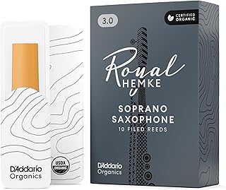 Hemke Organic Soprano Sax Reeds Strength 3.0, 10-Pack | Hemke Organic sax reeds deliver refined tone, consistent response, warm sound and expressive classical or jazz performance.