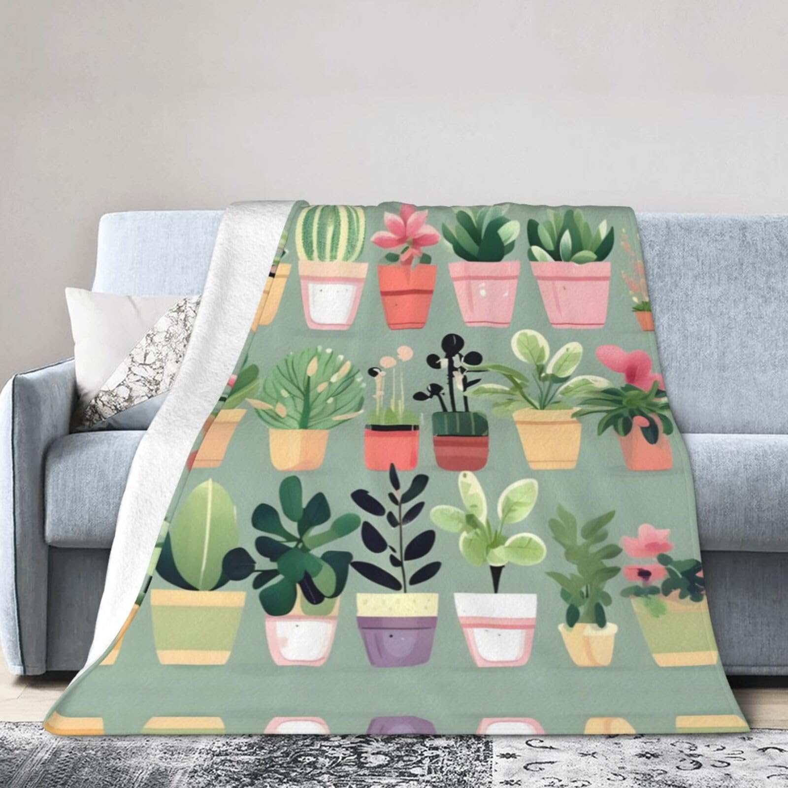 Bonsai Plant 40"x30" Fleece Blanket, Full Size, Super Soft, Suitable for Bed, Sofa, Camping, All Seasons