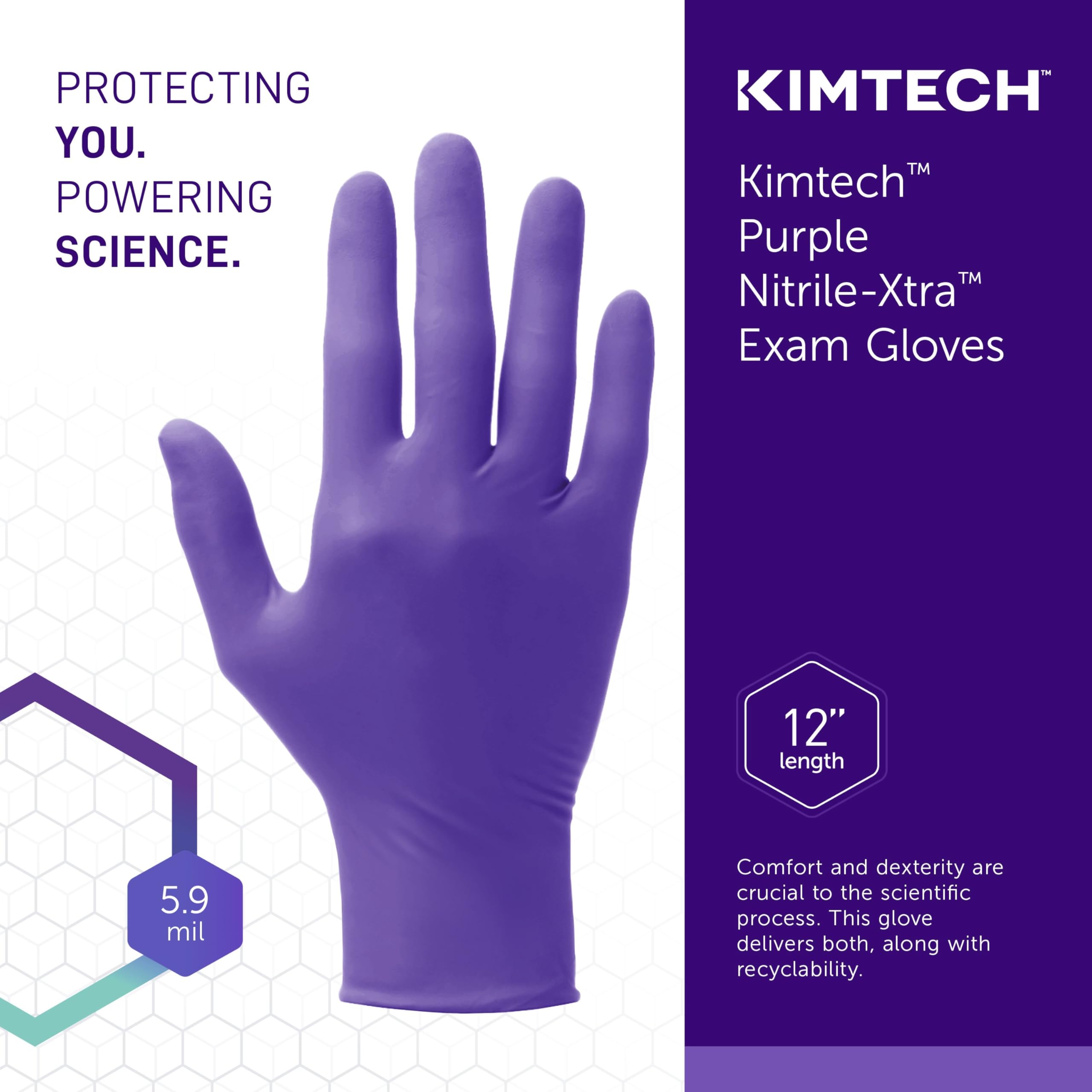 Amazon.co.jp: Ansell Kimtech パープルニトリルエクストラ使い捨て