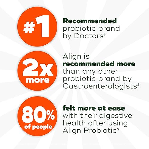 Miniatura 3 de Align Probióticos, probióticos para mujeres y hombres, suplemento probiótico diario para la salud digestiva, 1 probiótico recomendado por médicos y