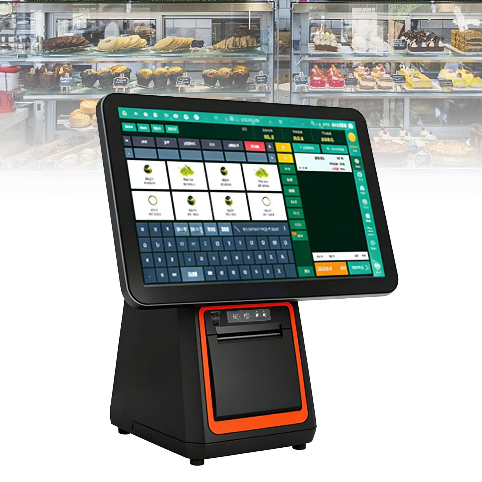 Caja Registradora Tpv De Pantalla TáCtil Hd Android 15,6 Pulgadas, Caja Registradora De Pantalla TáCtil, Ssd 128 Gb, Memoria 8 Gb, Impresora TéRmica, Para PequeñAs Empresas, Retail Y Restaurante