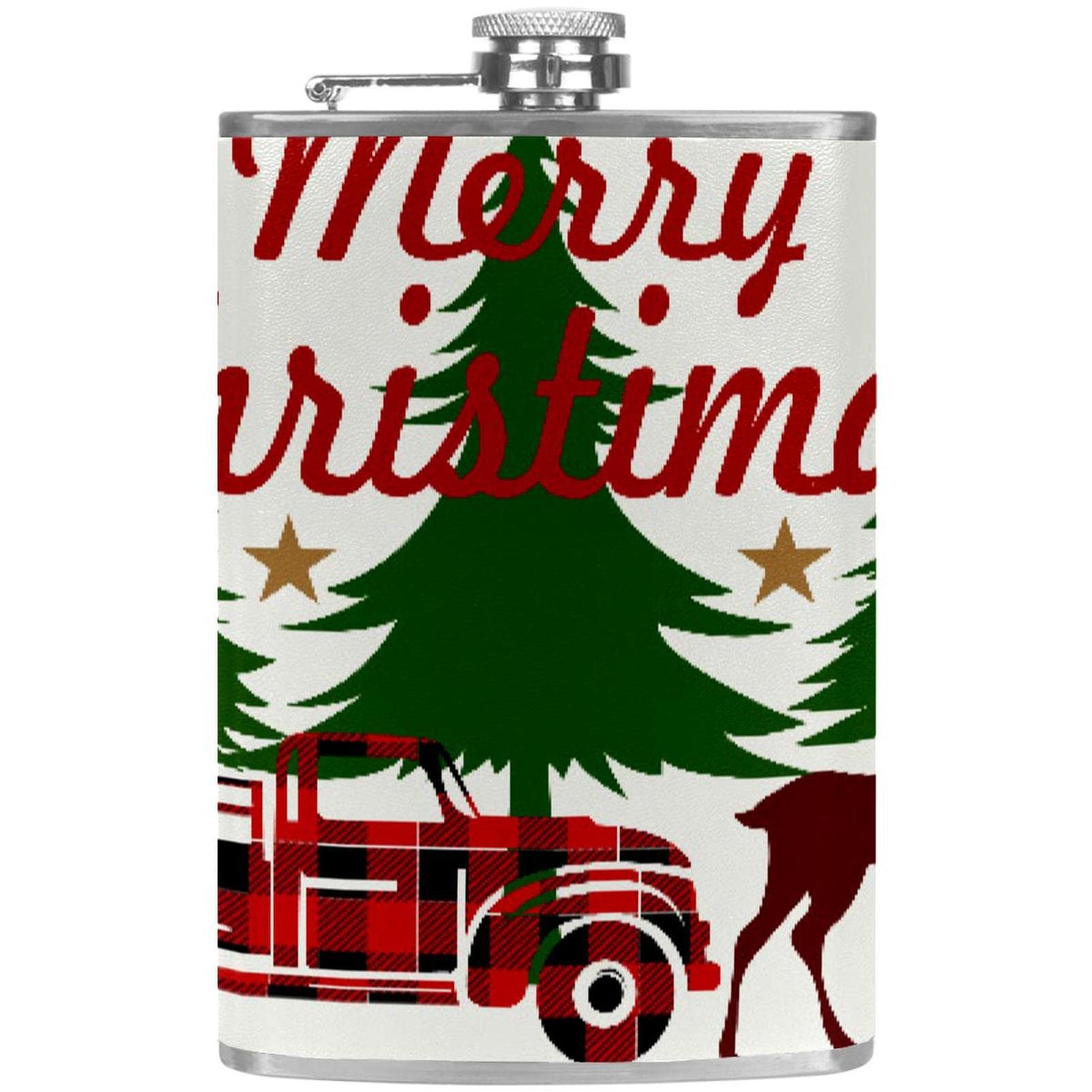 Flasque de Noël avec entonnoir le cadeau idéal pour amateur de liqueur