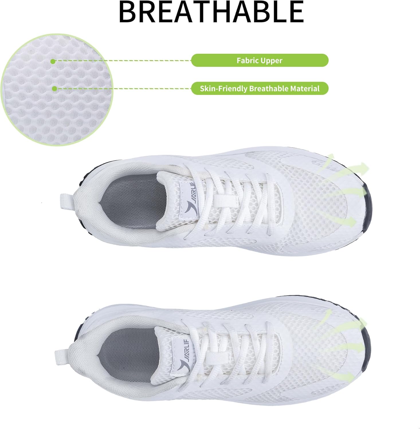 Autper Plantar Fasciitis Shoes Women Walking Arch Support Tennis Casual Athletic Nurse Orthotic Sneakers for Foot Pain Relief - Image 5