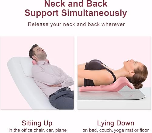 Miniatura 6 de Fanlecy Relajador de cuello y hombros con punto de masaje de espalda superior, dispositivo de tracción cervical para alivio del dolor de TMJ y