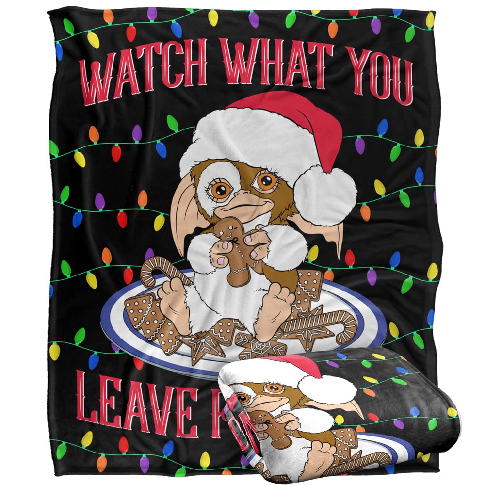 GREMLINS Blanket, 152 x 127 cm Gizmo Cookie Thief Silky Touch Super Soft Throw Blanket