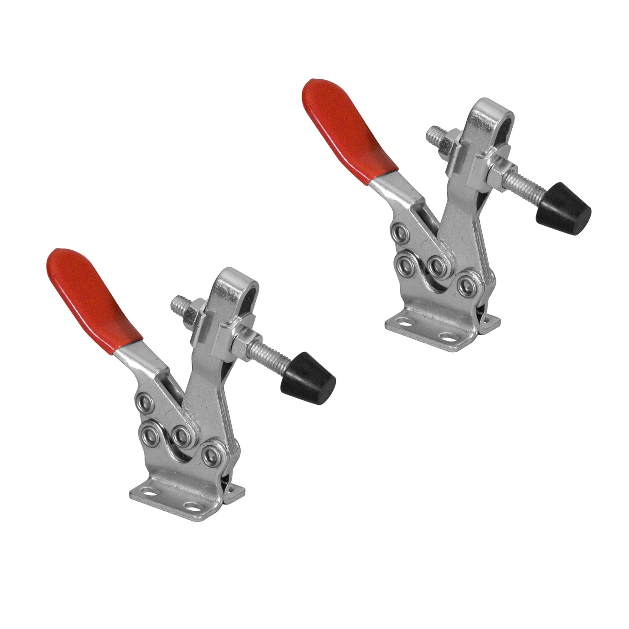 POWERTEC 20325 Quick Release Horizontal Toggle Clamp w Rubber Pressure Tip Hand Tool 500 lb Holding Capacity, 225D