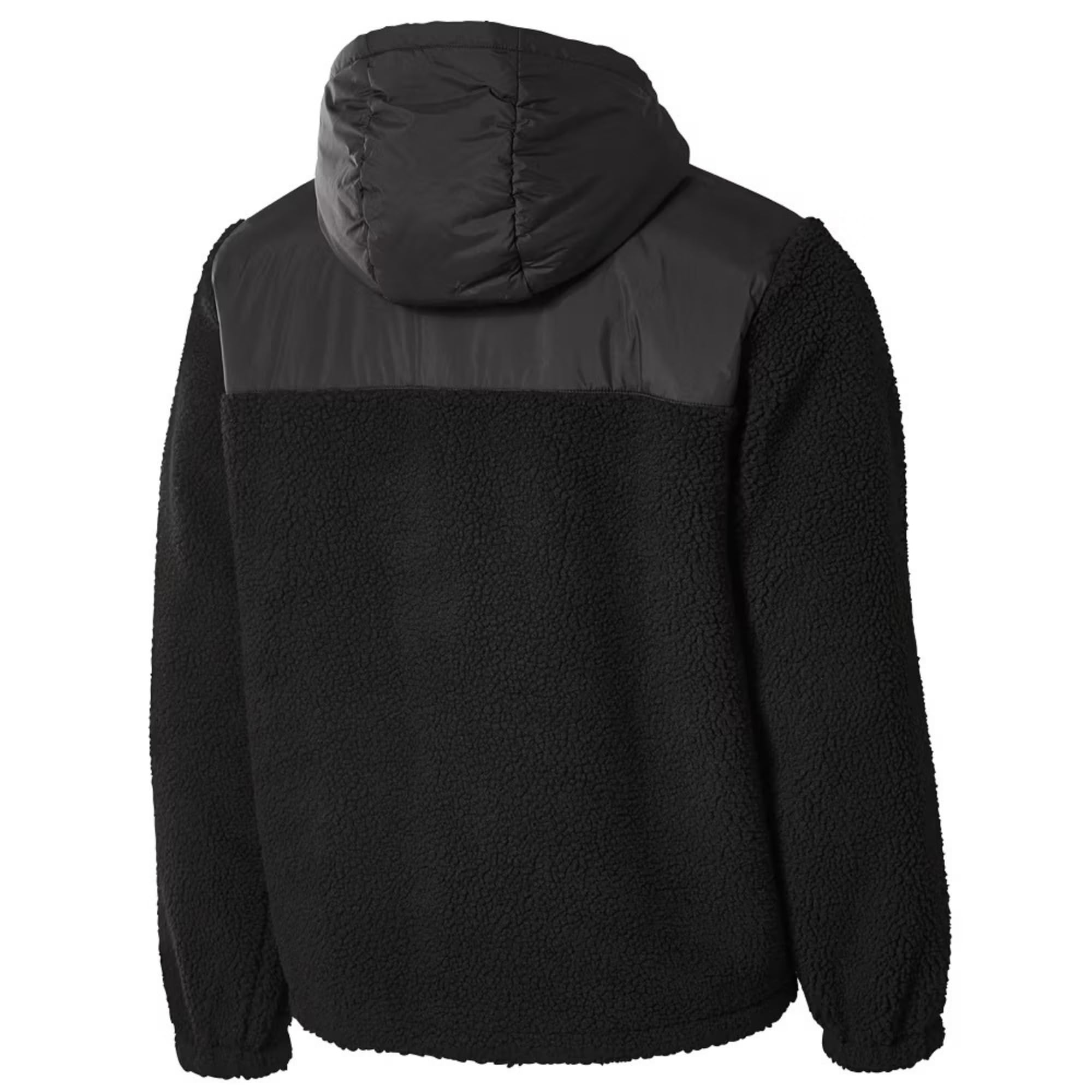 Hamburger SV HSV Fleecejacke Pars, Offizieller Fanartikel, Schwarze Jacke mit HSV-Raute, Kapuze und Reißverschlusstaschen