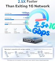 XikeStor 2.5G Web Managed Switch 4x RJ45 10G SFP+ Aluminium Hűtéssel 5