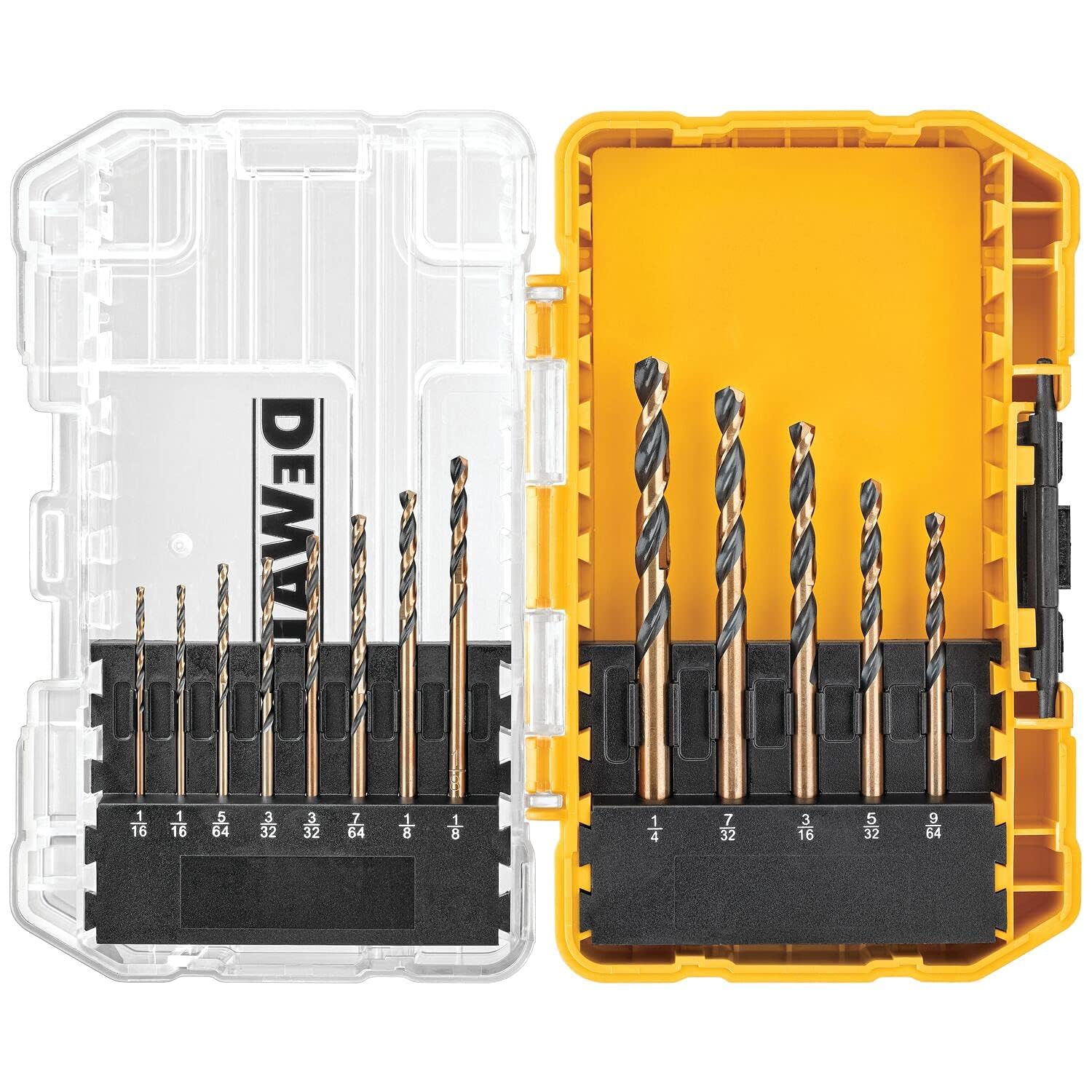 DEWALT Black Oxide Drill Bit Set with Pilot Point, 13-Piece (DW1163) ,1 Pack