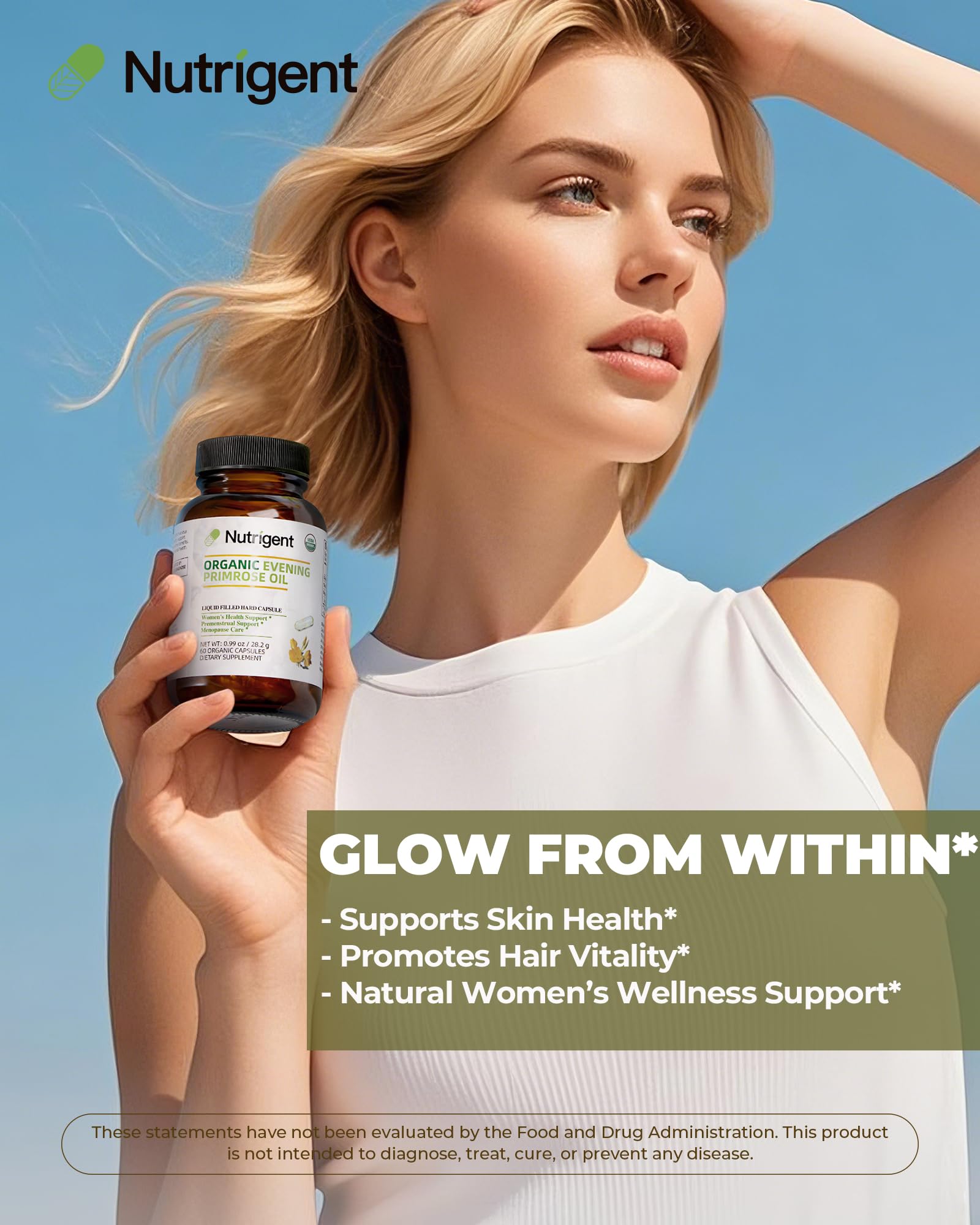 USDA Organic Evening Primrose Oil for Women with 10% GLA Capsules — Amazon image 7